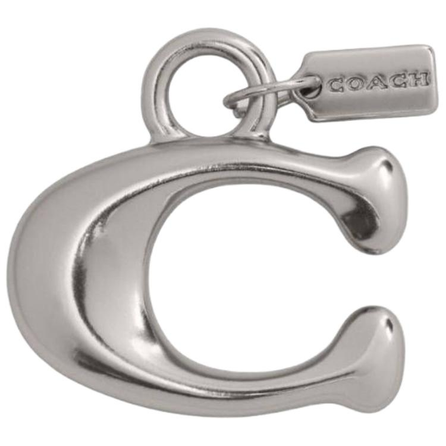 COACH Small Metal Signature Shoe Charm Ball Shoe Accessory Universal Silver