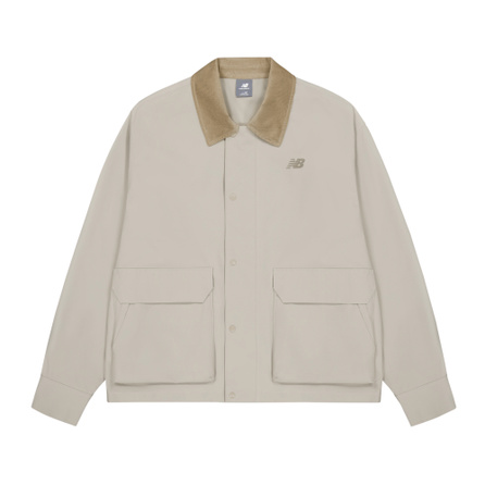 New Balance NB MJ61K5PC Comfortable Fashion Trendy Versatile Round Neck Woven Jacket Coat Men's Camel
