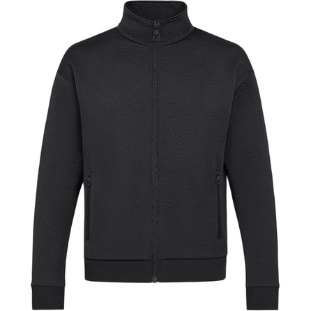 LOUIS VUITTON Solid Stand Collar Zipper Long Sleeve Jacket Men's Black