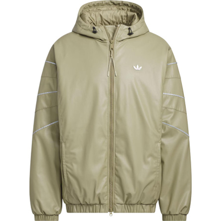 adidas Originals PU OVERSIZED JACKET PAD Brand Logo Loose Fit Warm Sport Hooded Long Sleeve Padded Jacket Unisex