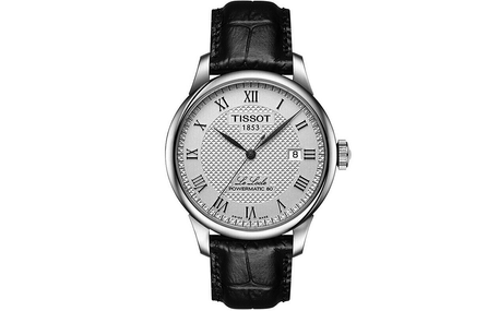 TISSOT Le Locle Series Automatic Mechanical Movement Date Display Gift Box Men's Watch Swiss Watch 39.3mm Silver Dial Stainless Steel Case Leather Strap