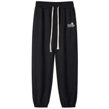 Paddington Bear Simple Bear Logo Casual Drawstring Cuffed Sweatpants Unisex