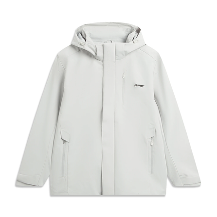 LiNing Outdoor CF Retro Sports Hooded Zip-Up 3-in-1 Fleece-Lined Windbreaker Men's