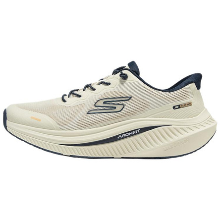 Skechers GO WALK Max CUSHIONING ARCH FIT Comfortable Convenient Cushioned Support Walking Shoes Men's Cream White