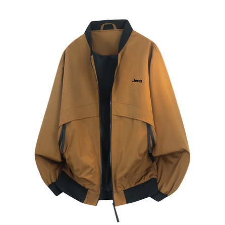 Jeep Patrol Blade City Functional Style Baseball Collar High Street Casual Comfortable Zipper Pocket Cardigan Daily Commute Jacket Unisex