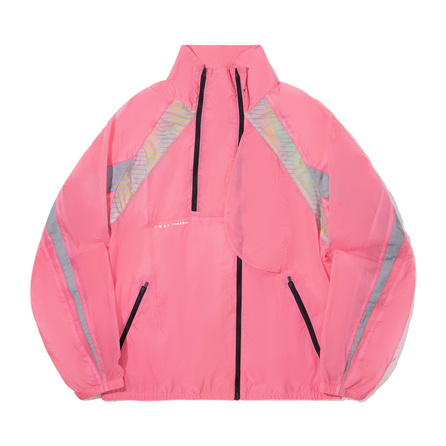 LiNing China x Tyakasha Collaboration Sport Casual Simple Letter Loose Stand Collar Jacket Coat Unisex Sunrise Red