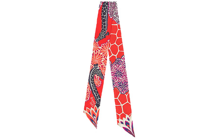 HERMES Silk Scarves Unisex Orange