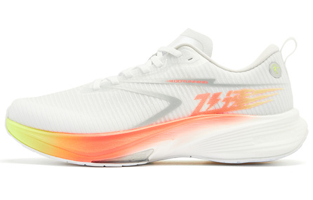 QIAODAN Rapid 2.0 Cushioning Wear-Resistant Low-Top Q-KUNGFU PRO Running Shoes Men's Jordan White Phantom Orange