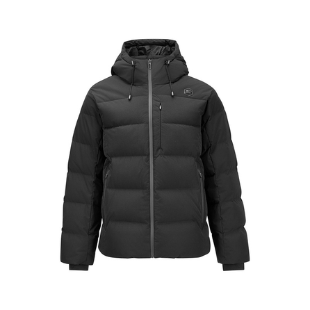 Skechers Comfort Sport Series FW24 Solid Color Hooded Warm Short Down Jacket Men's Black