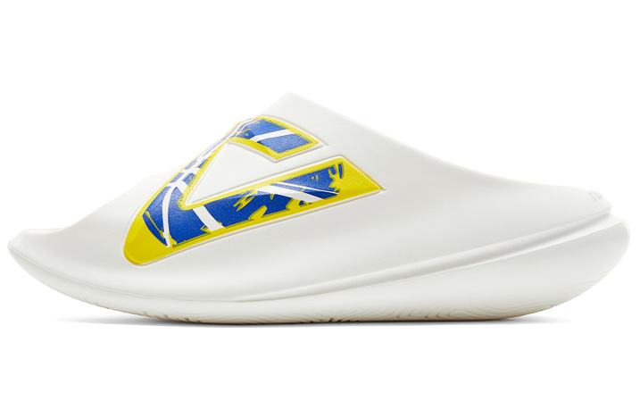 Peak Taiji Little Fatty Slides Classic Fashion Comfortable Trendy Slip-Resistant Wear-Resistant Cushioned Flip-Flops Men's White Colorful Blue Orange Yellow
