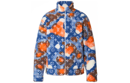 LOUIS VUITTON Jacquard Camo Fleece Blouson