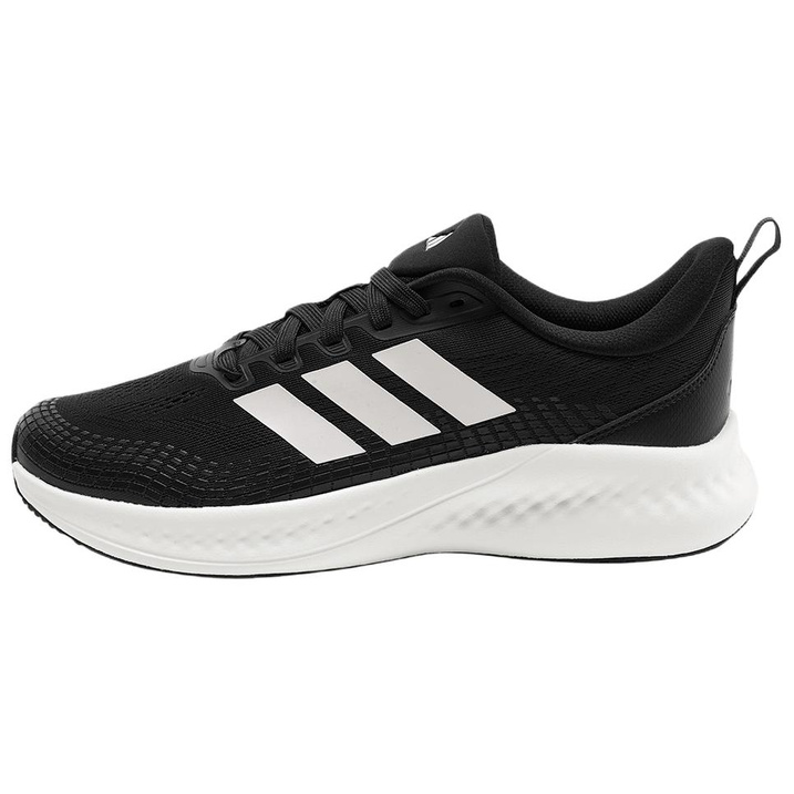 adidas ALL DAY GO Comfortable Versatile PU Fabric Synthetic Leather Running Shoes Unisex Black