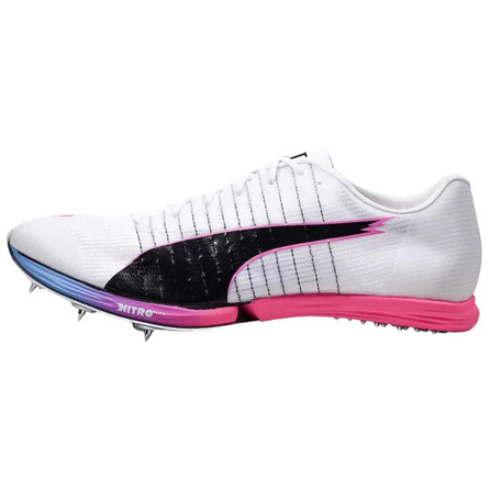 PUMA Forte Nitro Elite Sports Comfortable Support Function Classification White Sprint Track and Field Shoes Unisex Low-Top