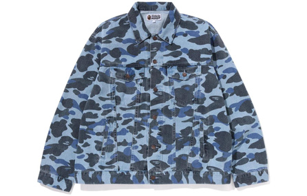 A BATHING APE Color Camo Denim Jacket