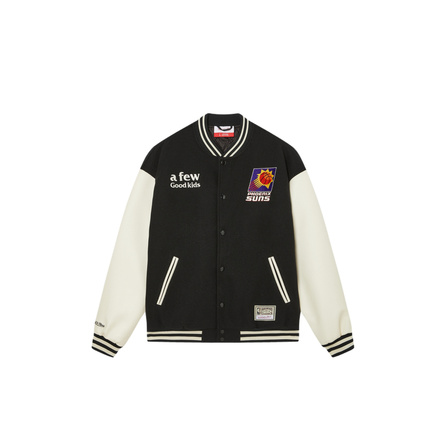 Mitchell & Ness x AFGK Phoenix Suns NBA China Games Padded Warm Baseball Collar Letter Brand Logo Pilot Durable Jacket Unisex