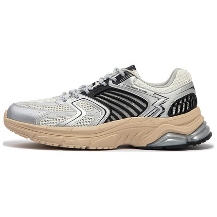 361° Chunky Sneakers Men Low-Top Silver Black
