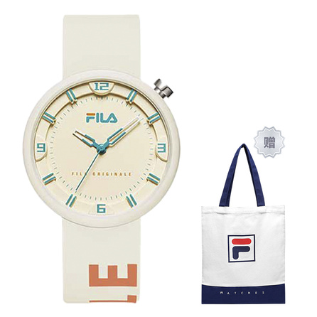 FILA Wrist Watch Quartz Movement Silicone Strap White Dial Unisex