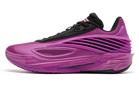 Jordan FE3.5 Purple Lightning TURBO One-Piece Technology Lightweight Responsive Stable Supportive Snug Fit Cushioning Anti-Slip Wear-Resistant Breathable Torsion-Resistant Grippy Low-Top Basketball Shoes Men's Purple-Black