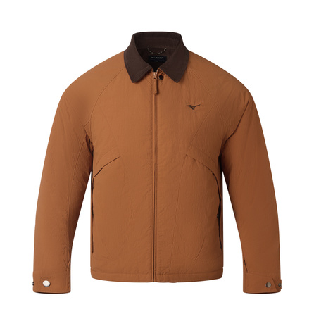 Mizuno American Vintage Barn Style Fall Winter Warm Workwear Commute Versatile Casual Loose Lapel Padded Jacket Unisex