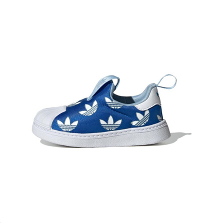 Adidas Originals SUPERSTAR 360 Anti Slip Wear Resistant Low Top Toddler Shoes Blue Infant And Toddler