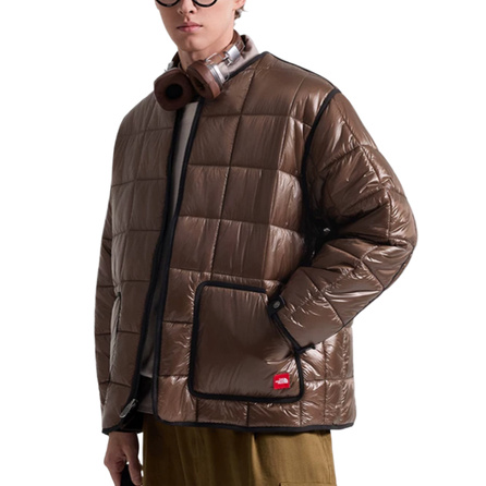 THE NORTH FACE FW/AW26 Red Box Solid Color Long Sleeve Cotton Jacket Men's