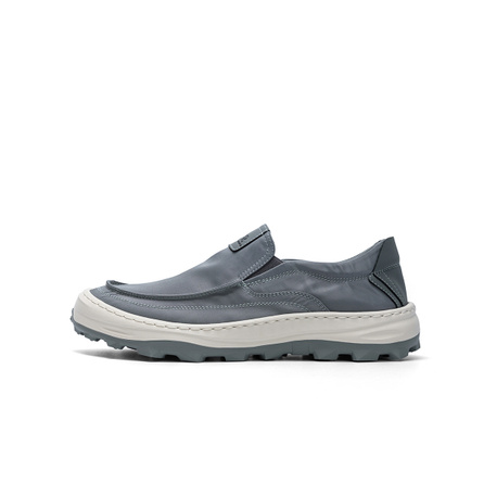 Jeep Slip-On Lazy Shoes Height-Boosting Lightweight Breathable Low-Top Canvas Shoes Men's