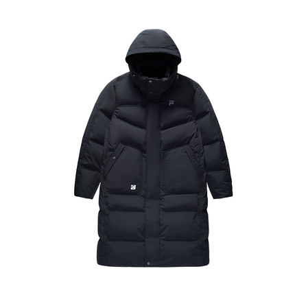 FILA FUSION Simple Versatile Warm Down Jacket Men's Jet Black
